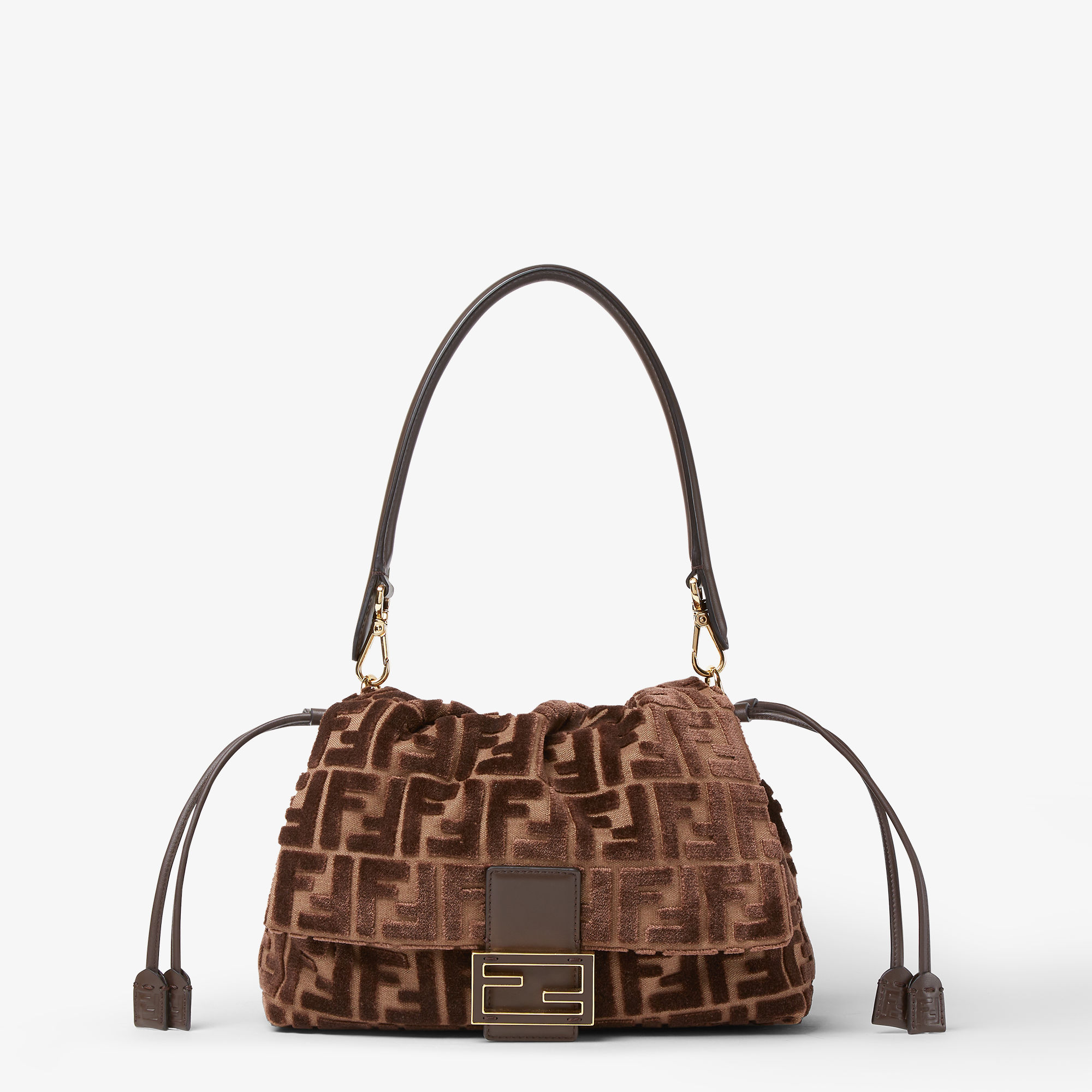 Mamma Baguette Medium Fabric Brown | Fendi