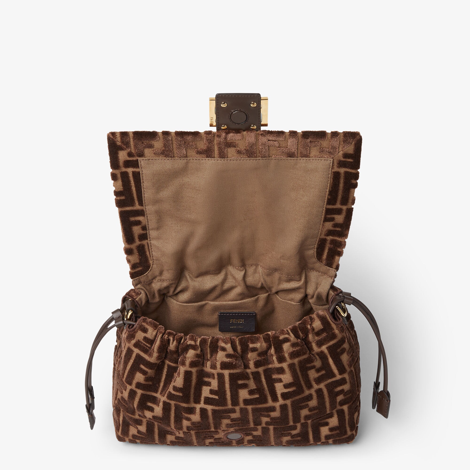 Mamma Baguette Medium Fabric Brown | Fendi