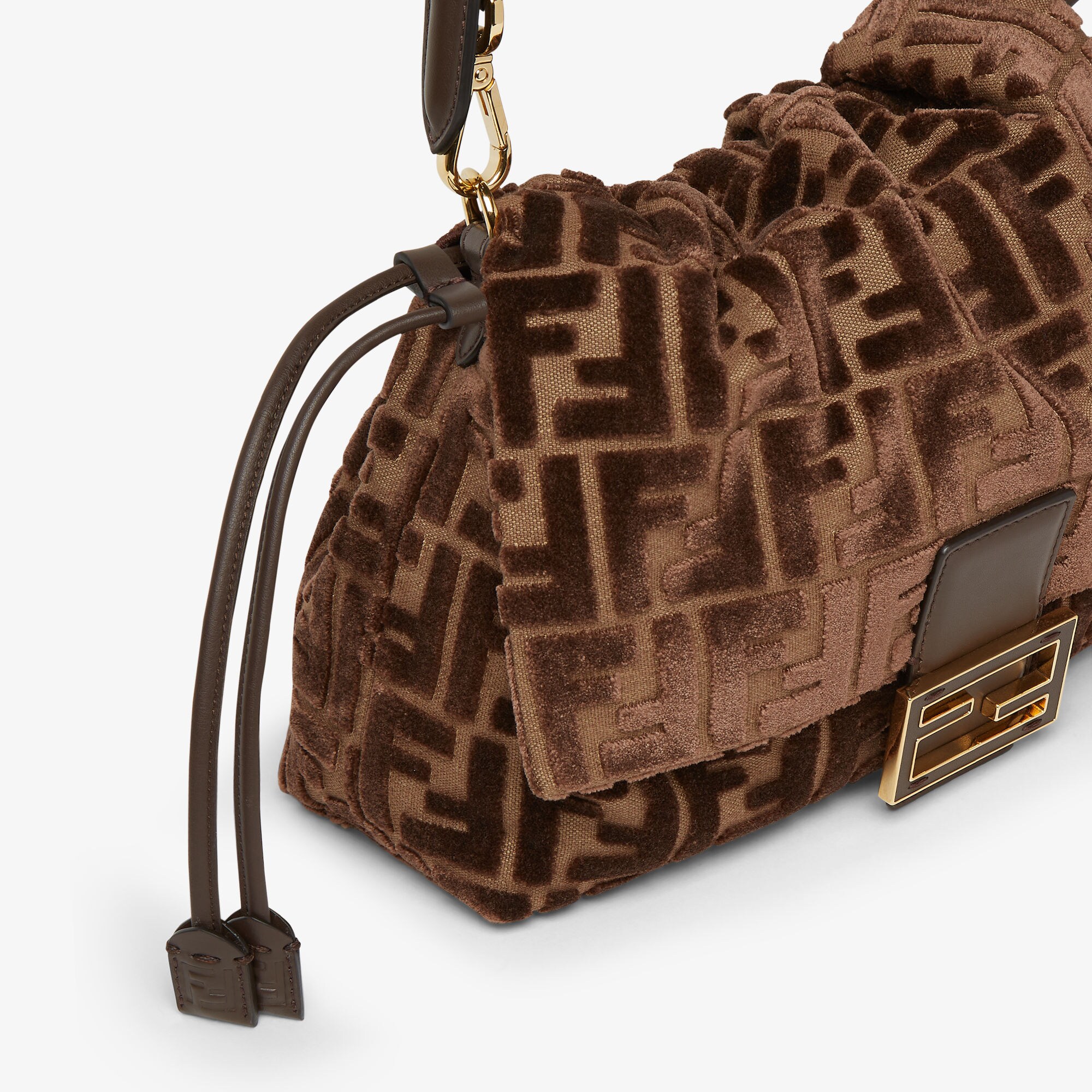 Mamma Baguette Medium Fabric Brown | Fendi