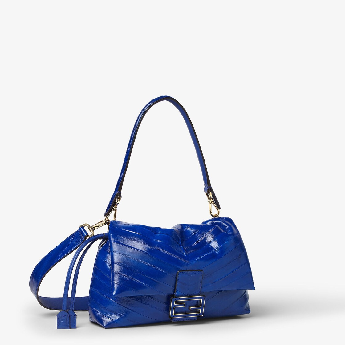 Mamma Baguette Medium Fine leathers Blue - Image 2/5