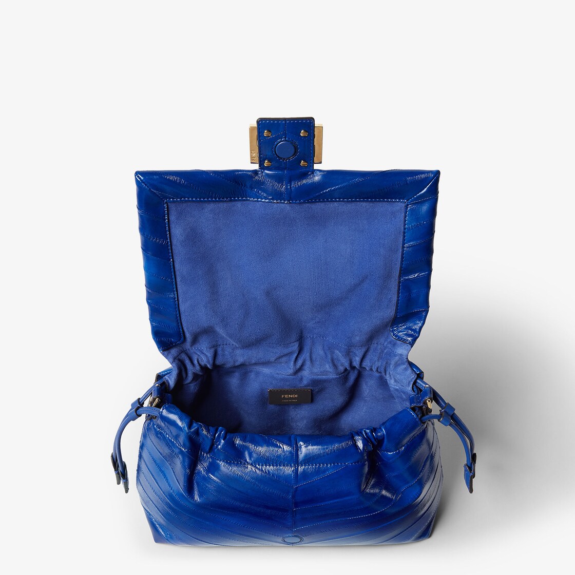 Mamma Baguette Medium Fine leathers Blue - Image 4/5