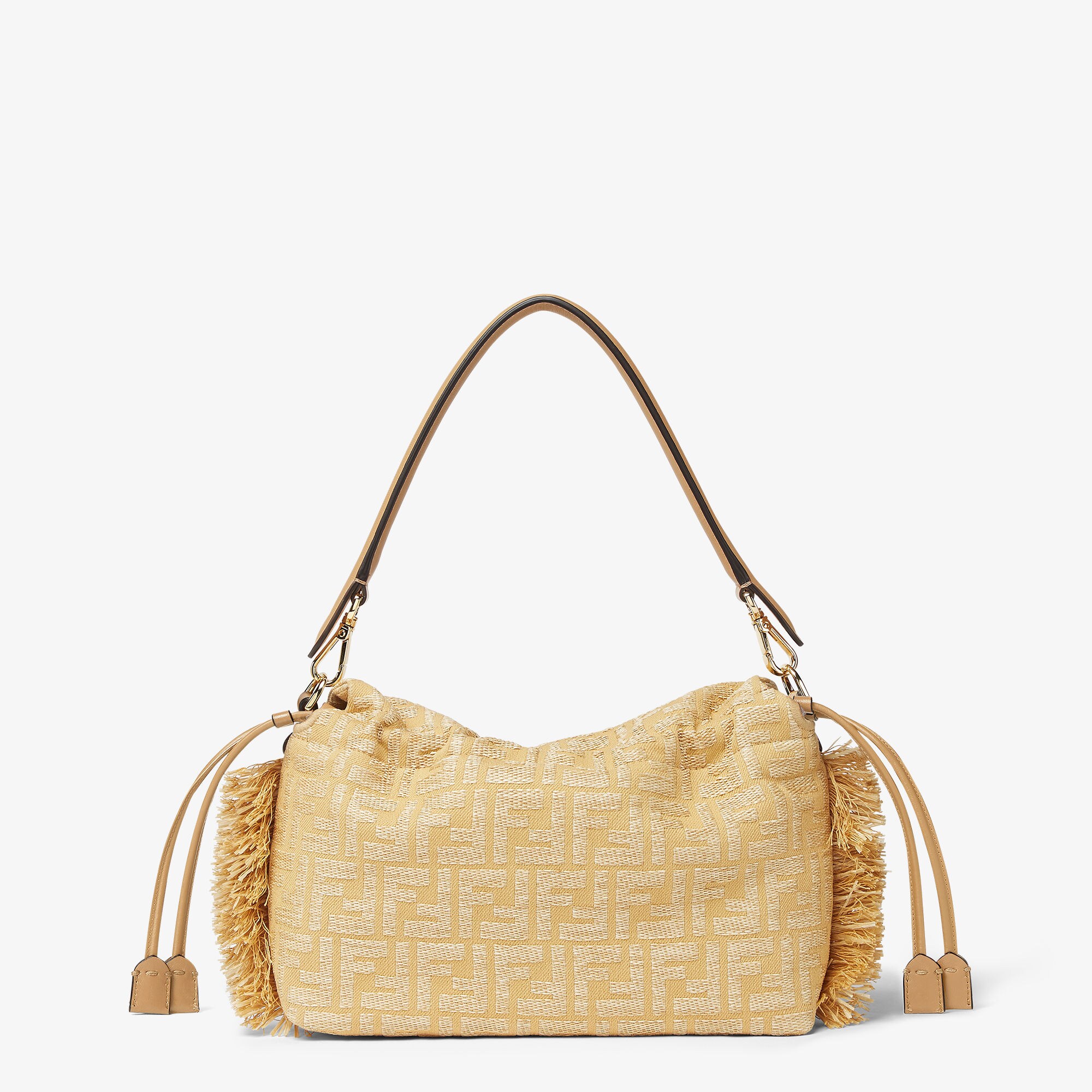 Mamma Baguette Medium Fabric Beige | Fendi