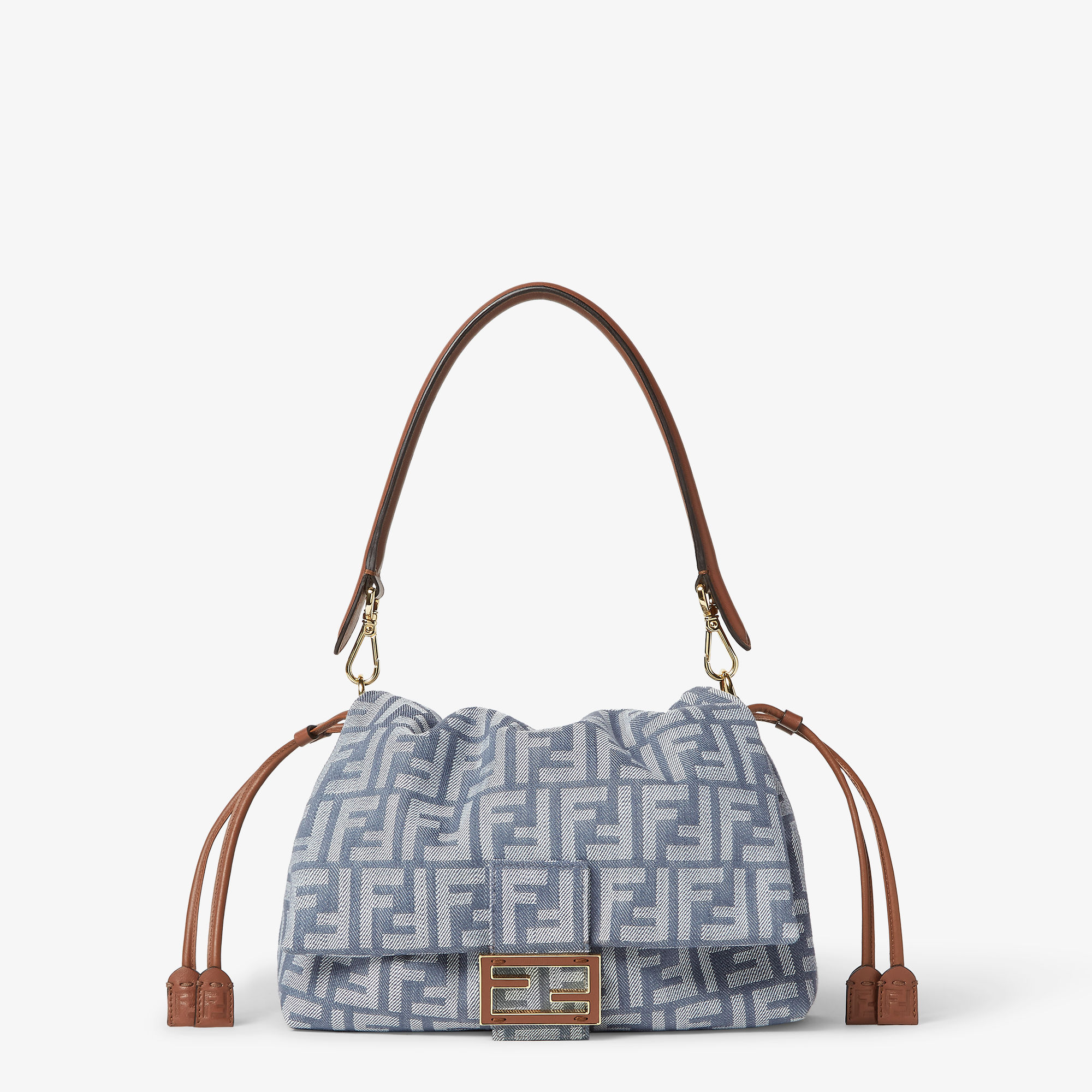 Mamma Baguette Medium Fabric Blue | Fendi