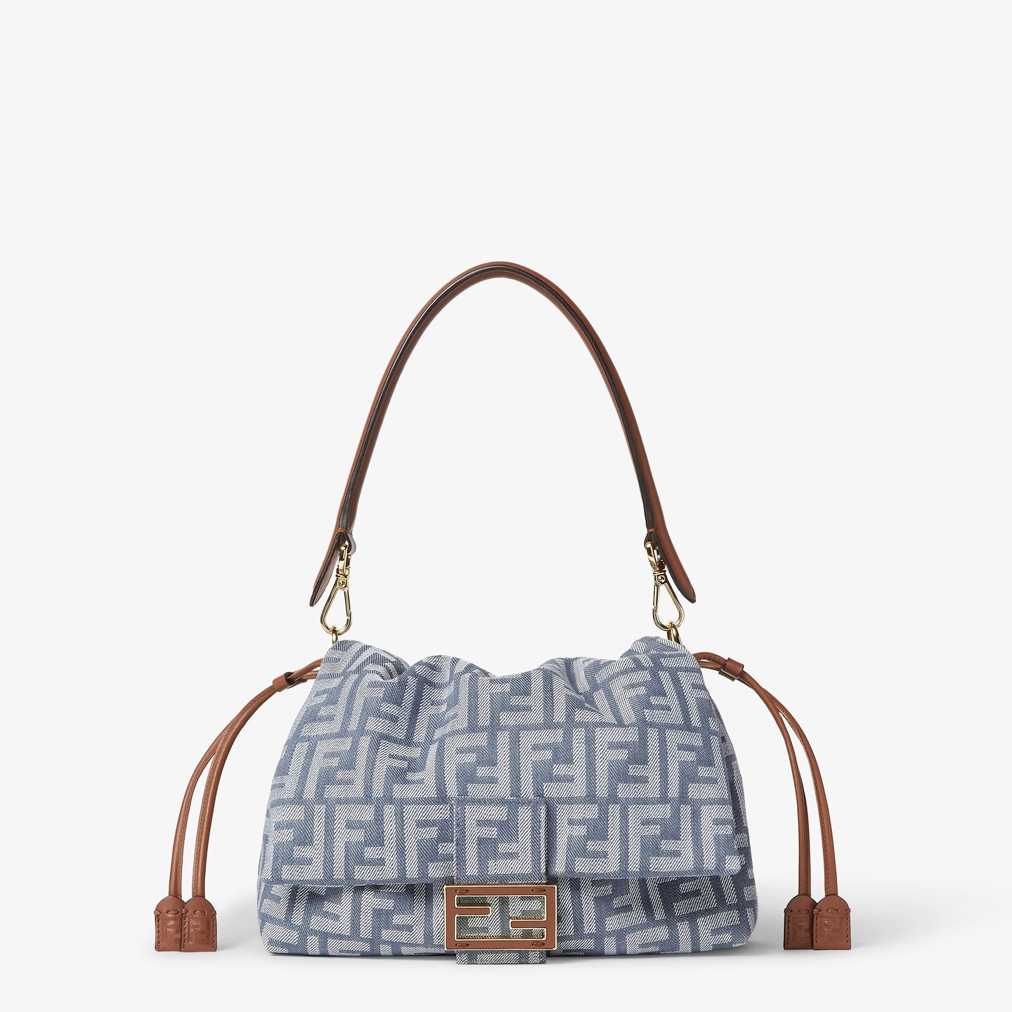 Mamma Baguette Small Fabric Blue | Fendi