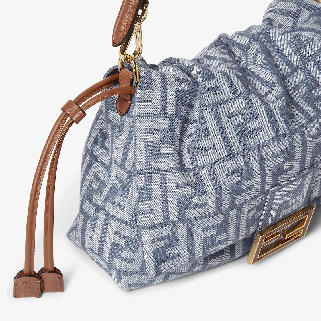 Mamma Baguette Medium Fabric Blue | Fendi Mamma Baguette Medium Fabric Blue | Fendi