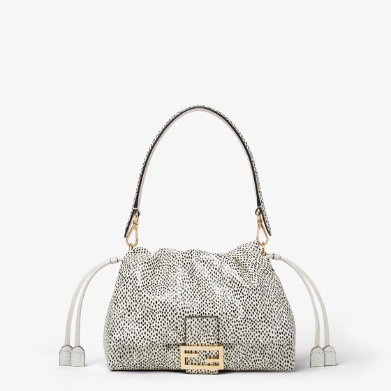 Fendi Mamma Baguette Medium In White