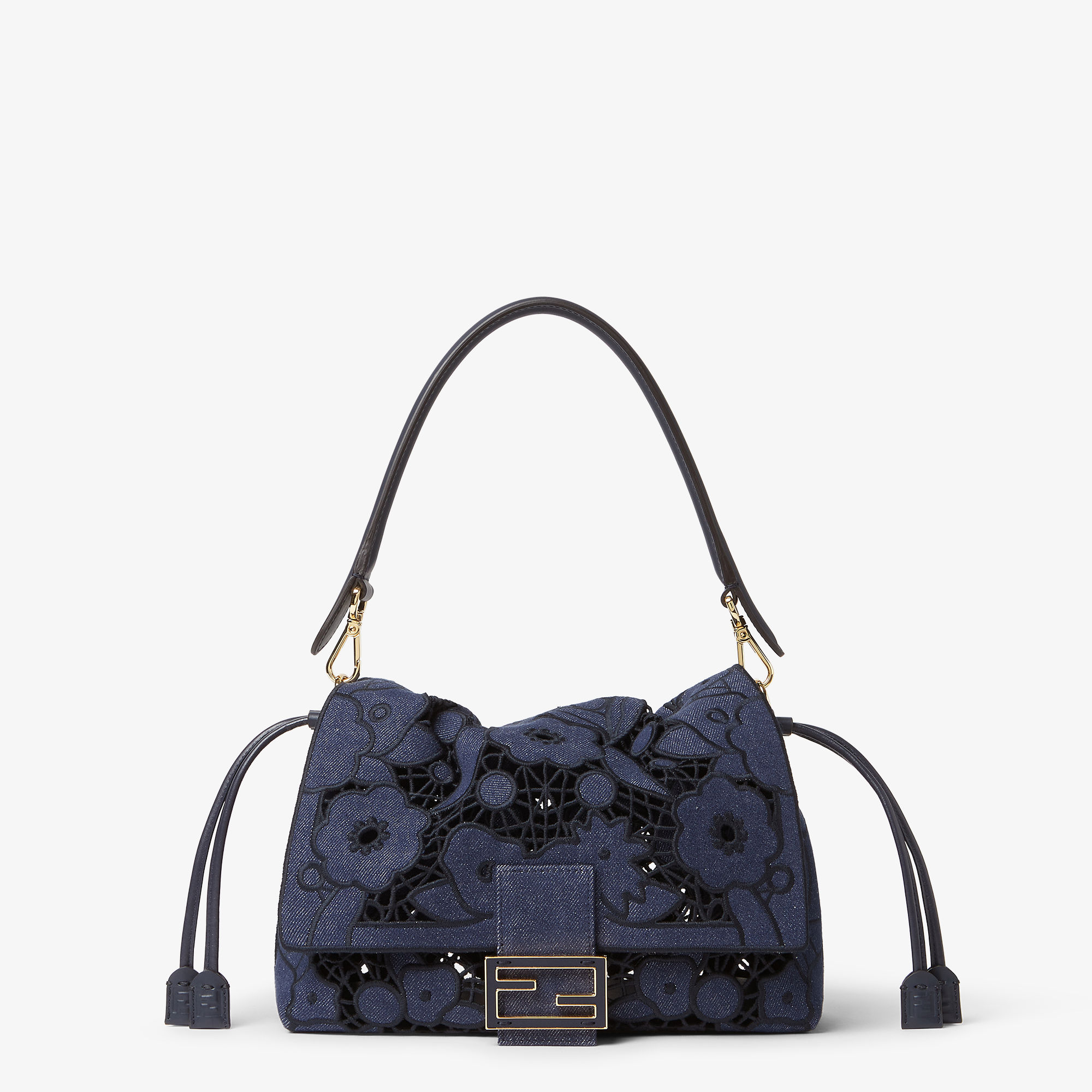 Mamma Baguette Medium - Blue | FENDI US