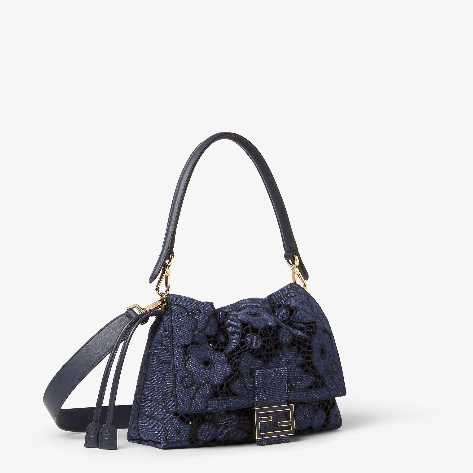 Mamma Baguette Medium - Blue | FENDI US