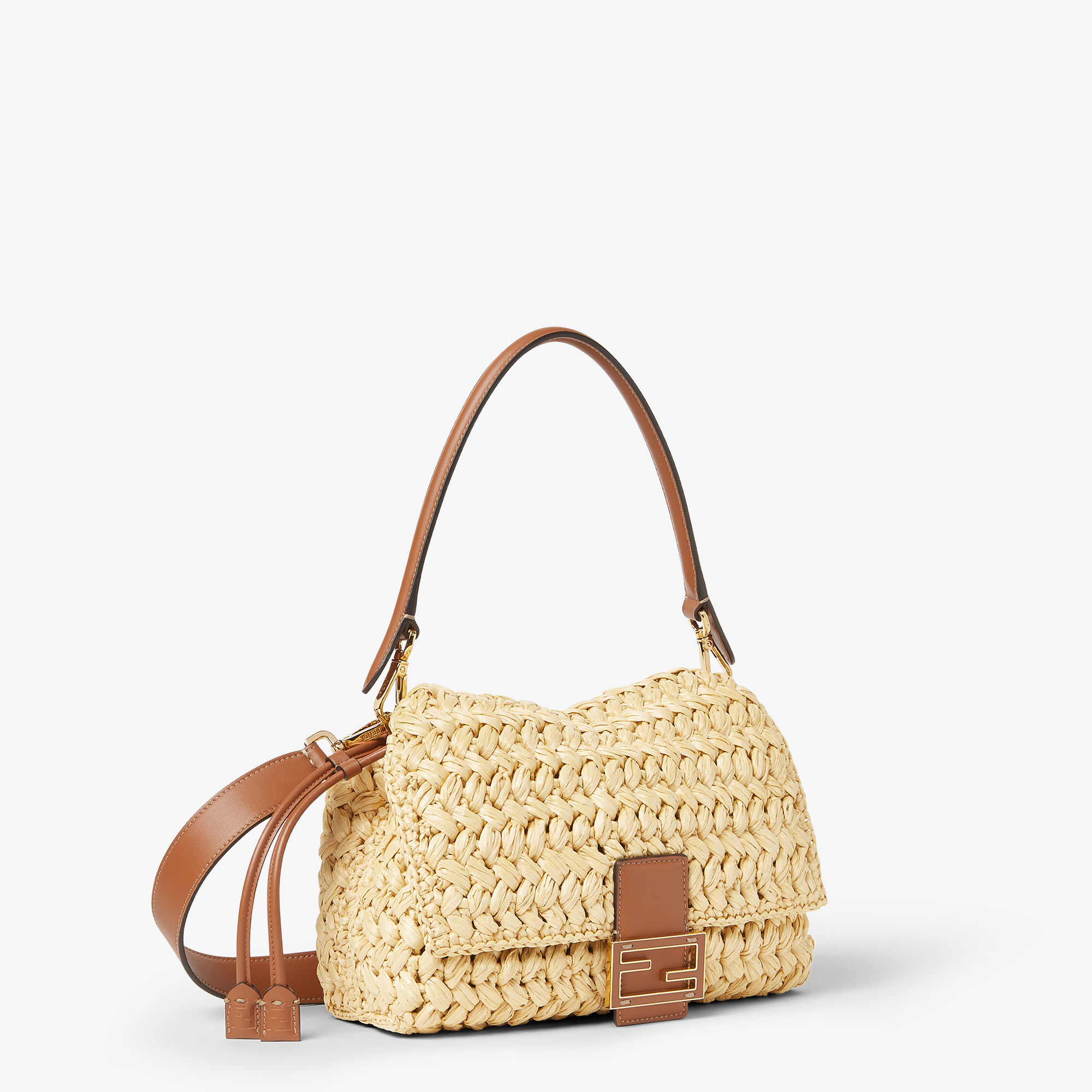 FENDI ストロー かごバッグ ベージュ FENDI ストロー かごバッグ ベージュ 【公式通販】