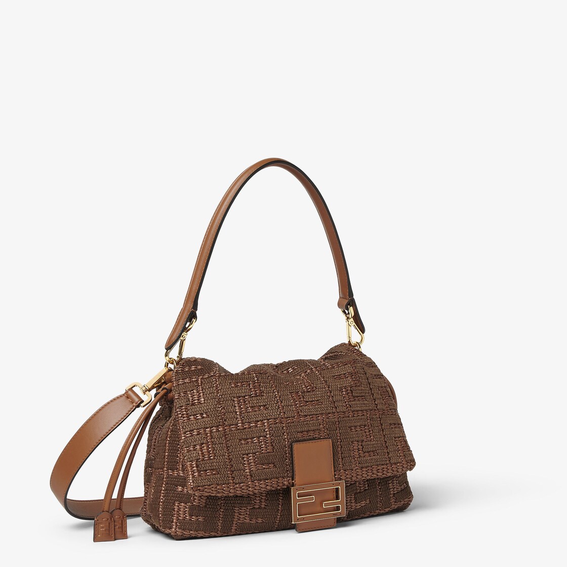 Mamma Baguette Medium Raffia Brown - Image 2/5