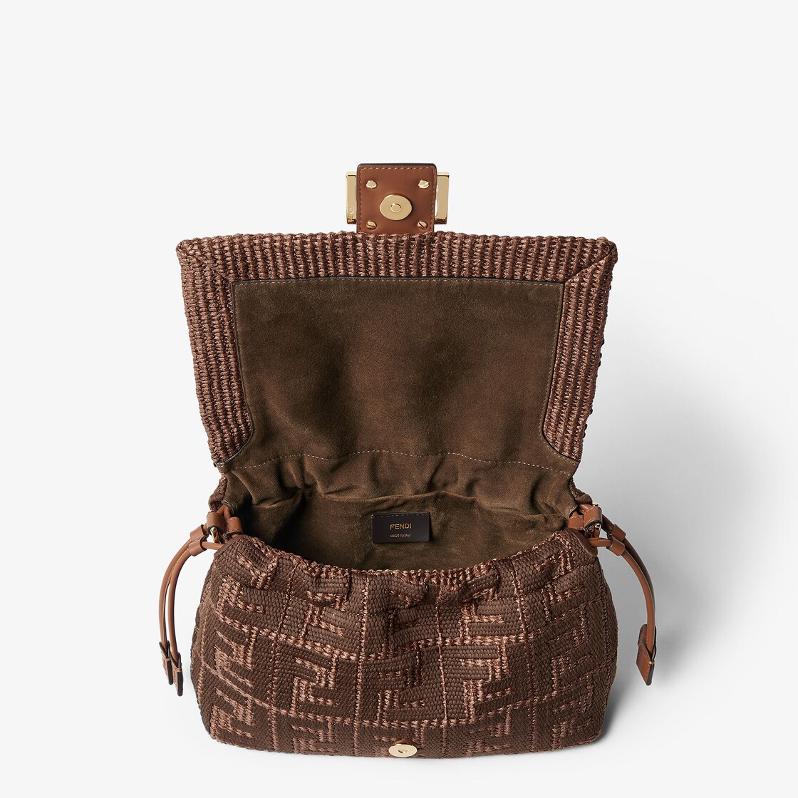 Mamma Baguette Medium Raffia-effect material Brown - Image 6/8