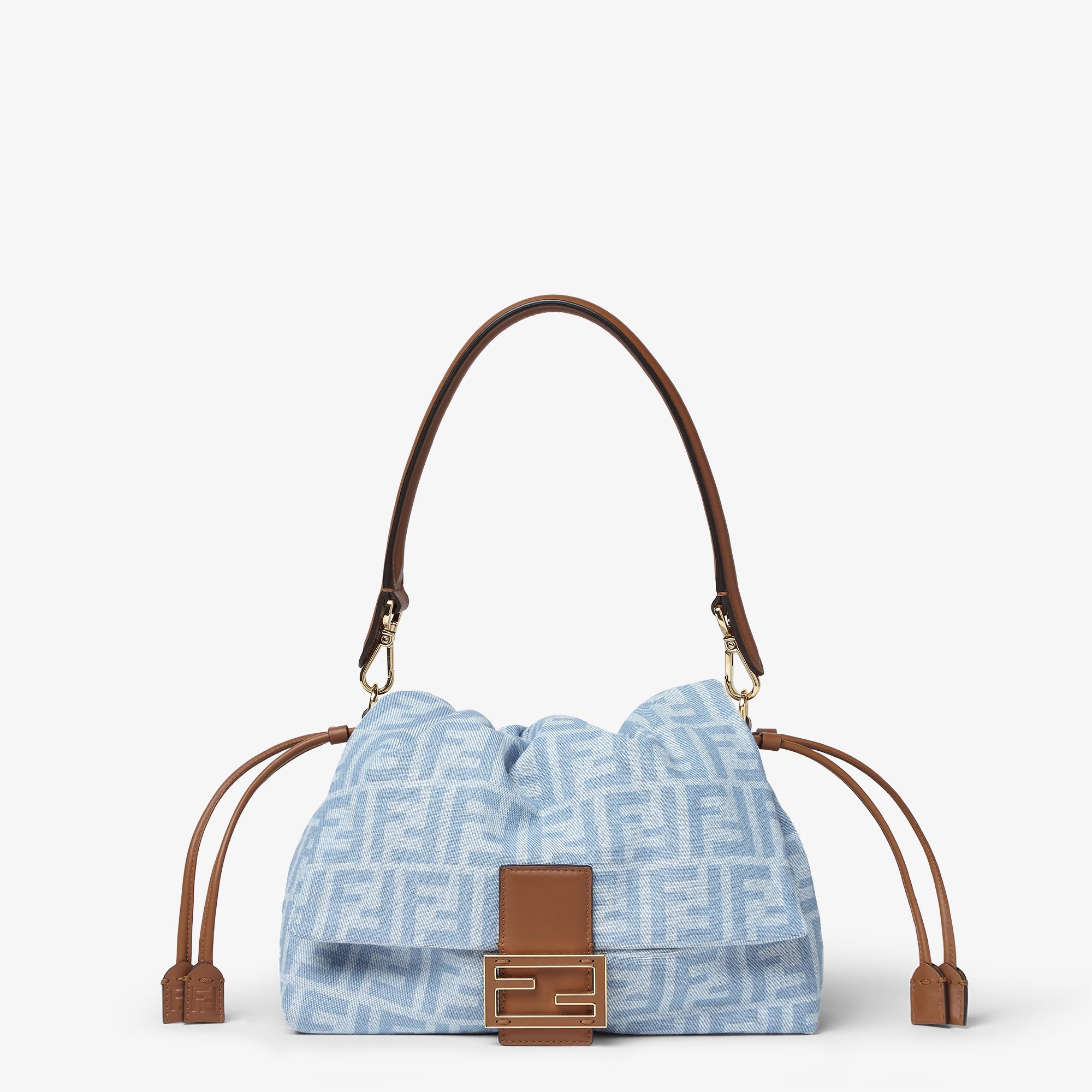 Mamma Baguette Medium - Light blue | FENDI International