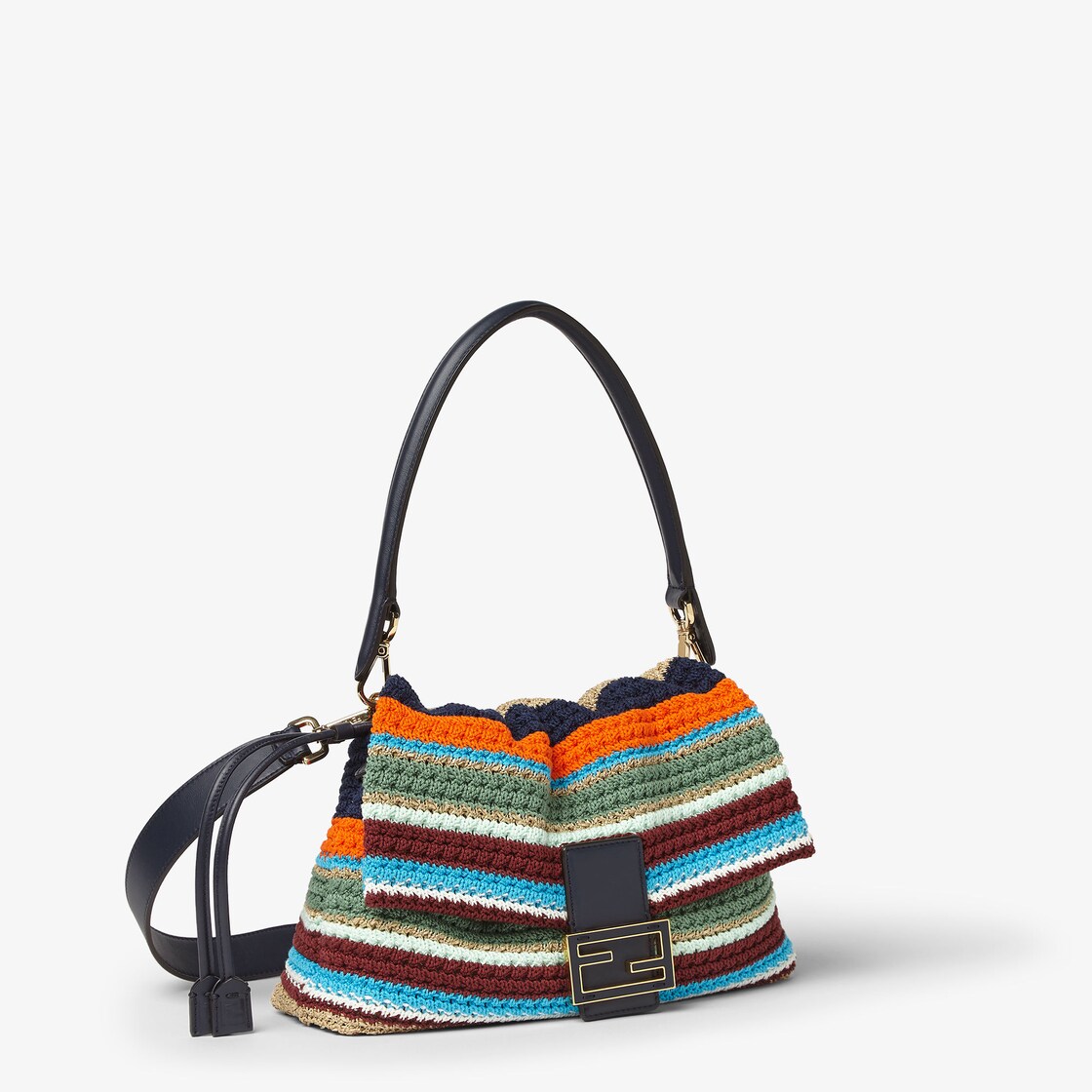 Mamma Baguette Medium Raffia Multicolour - Image 2/5