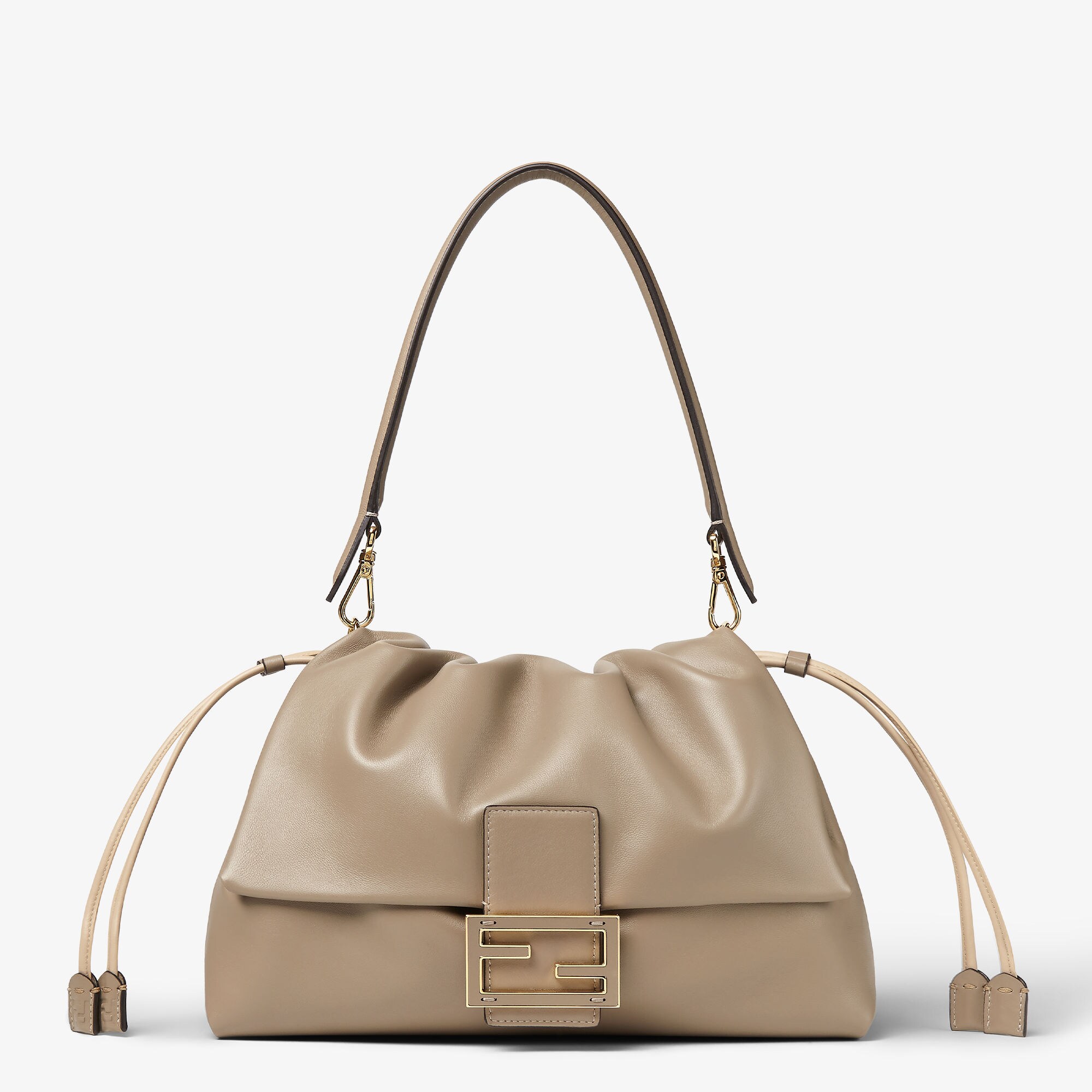FENDI Mamma Baguette ラージ Mamma Baguette Large Leather Gray | Fendi