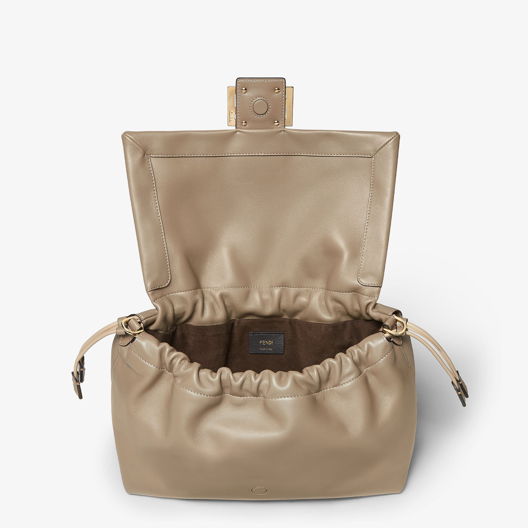 Mamma Baguette Large Leather Gray | Fendi