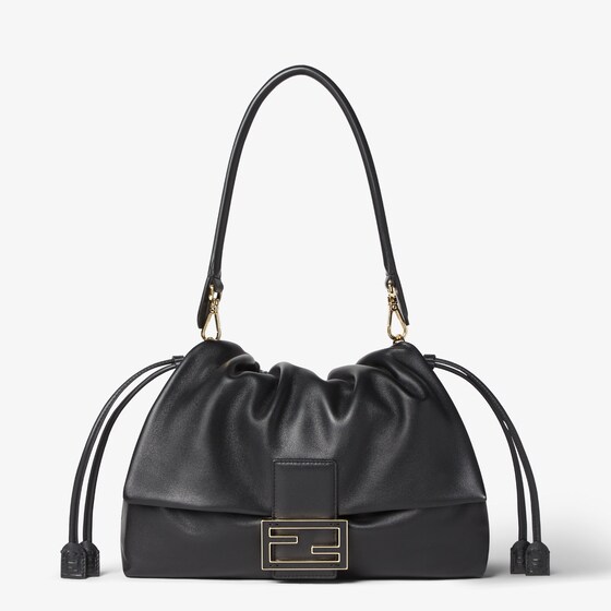 Fendi Mamma Baguette Large In Black
