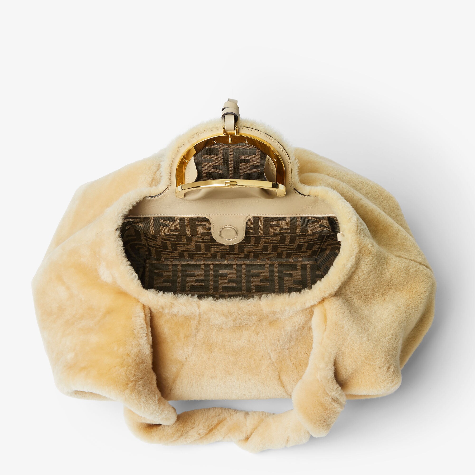 FENDI ファーバッグ Fendi スパイ ファー ベージュ | Fendi
