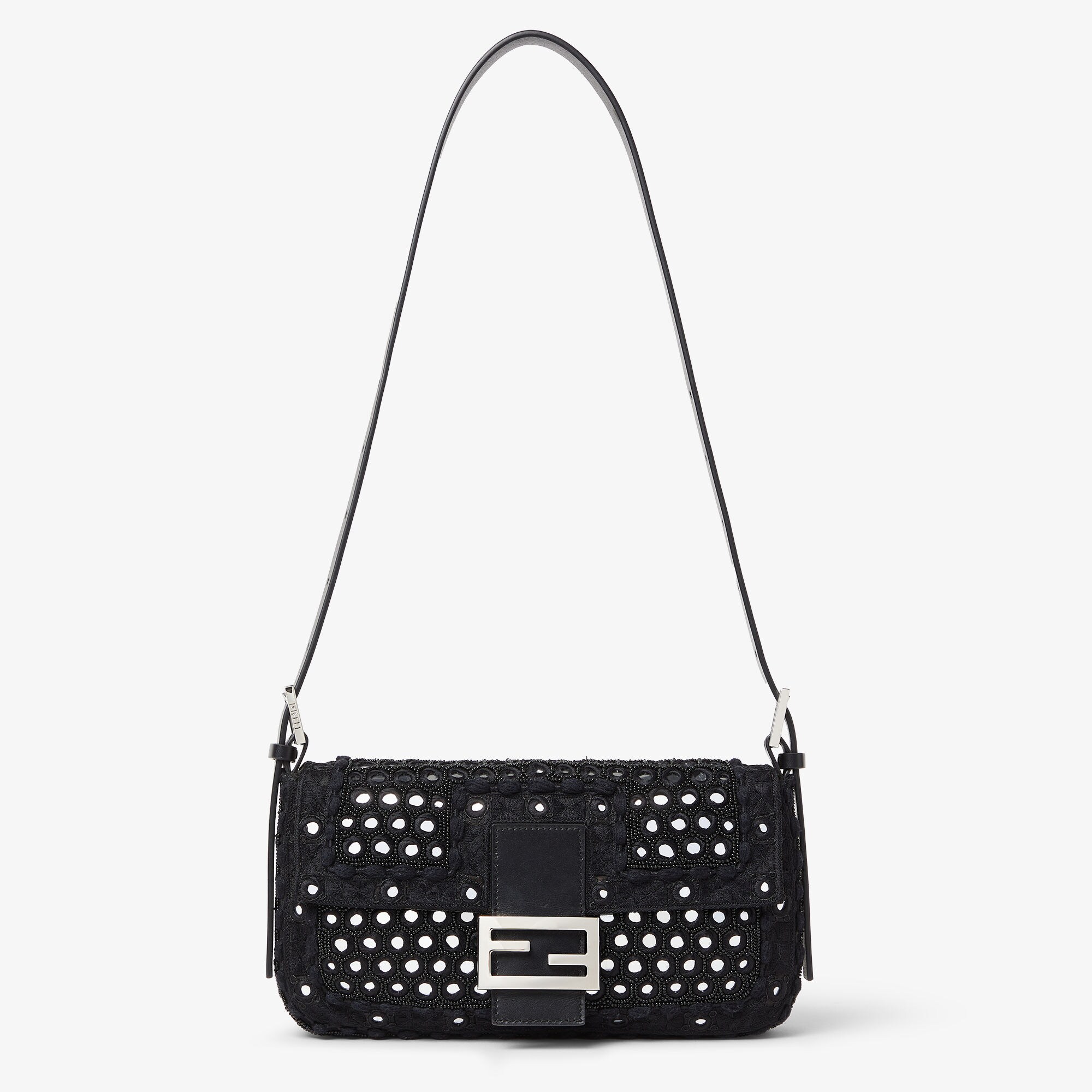 バゲット® 26424 スパンコールとクリスタル ブラック | Fendi