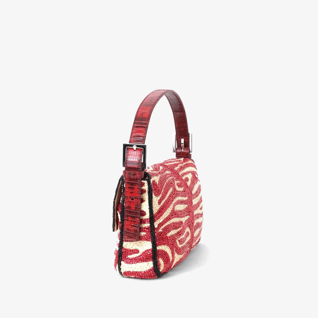 Fendi Baguette® 26424 Raffia and bead Re Edition bag | Thumbnail 7