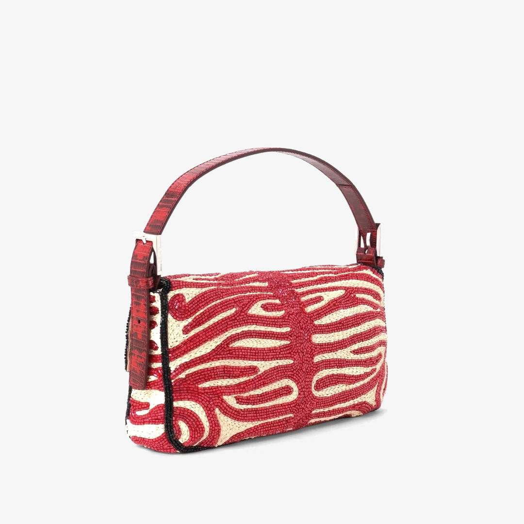 Fendi Baguette® 26424 Raffia and bead Re Edition bag | Thumbnail 9