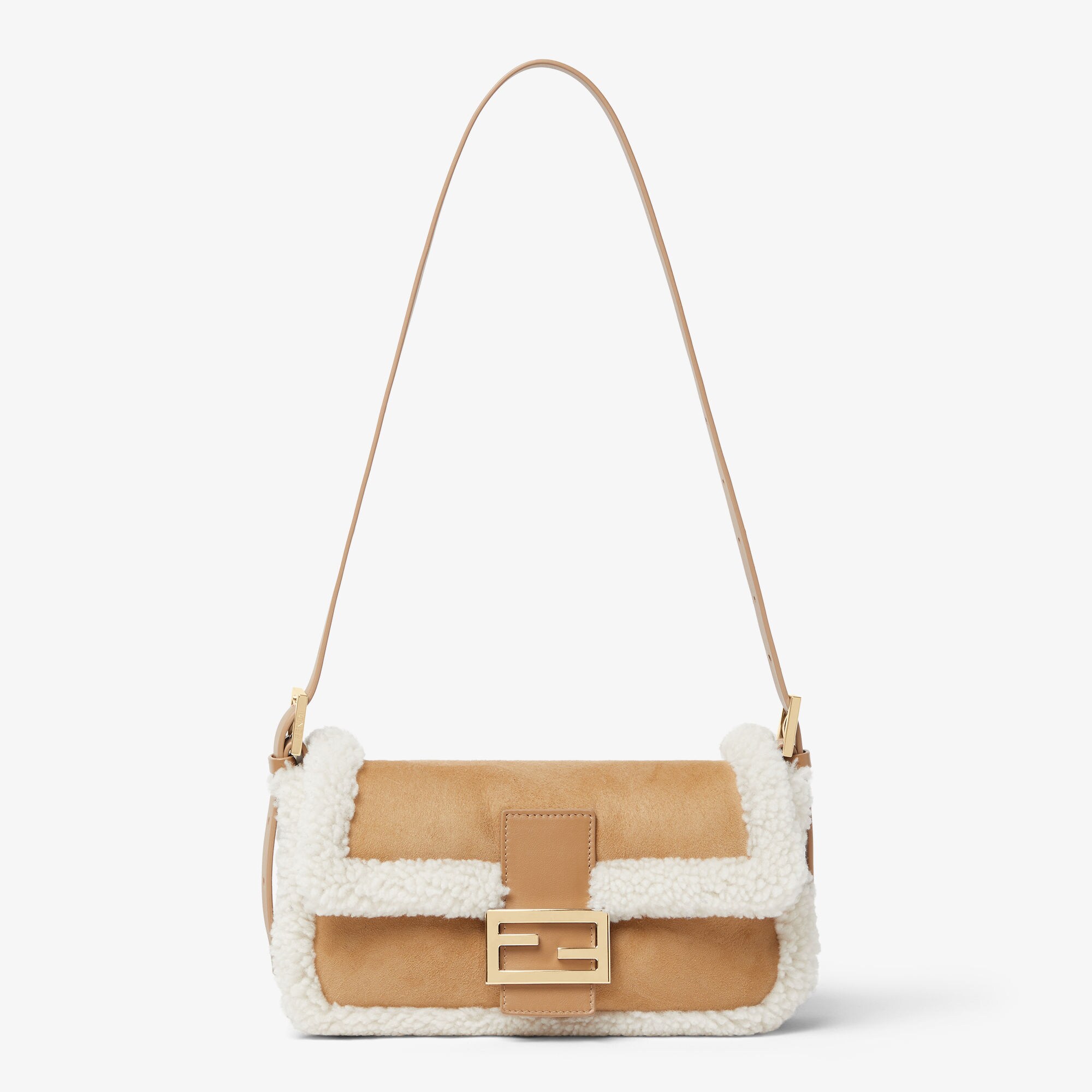 ‎Baguette® 26424‏ حقيبة من صوف الشيرلنج (shearling) باللون الجملي