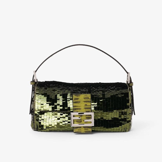 Fendi Baguette 26424 In Green