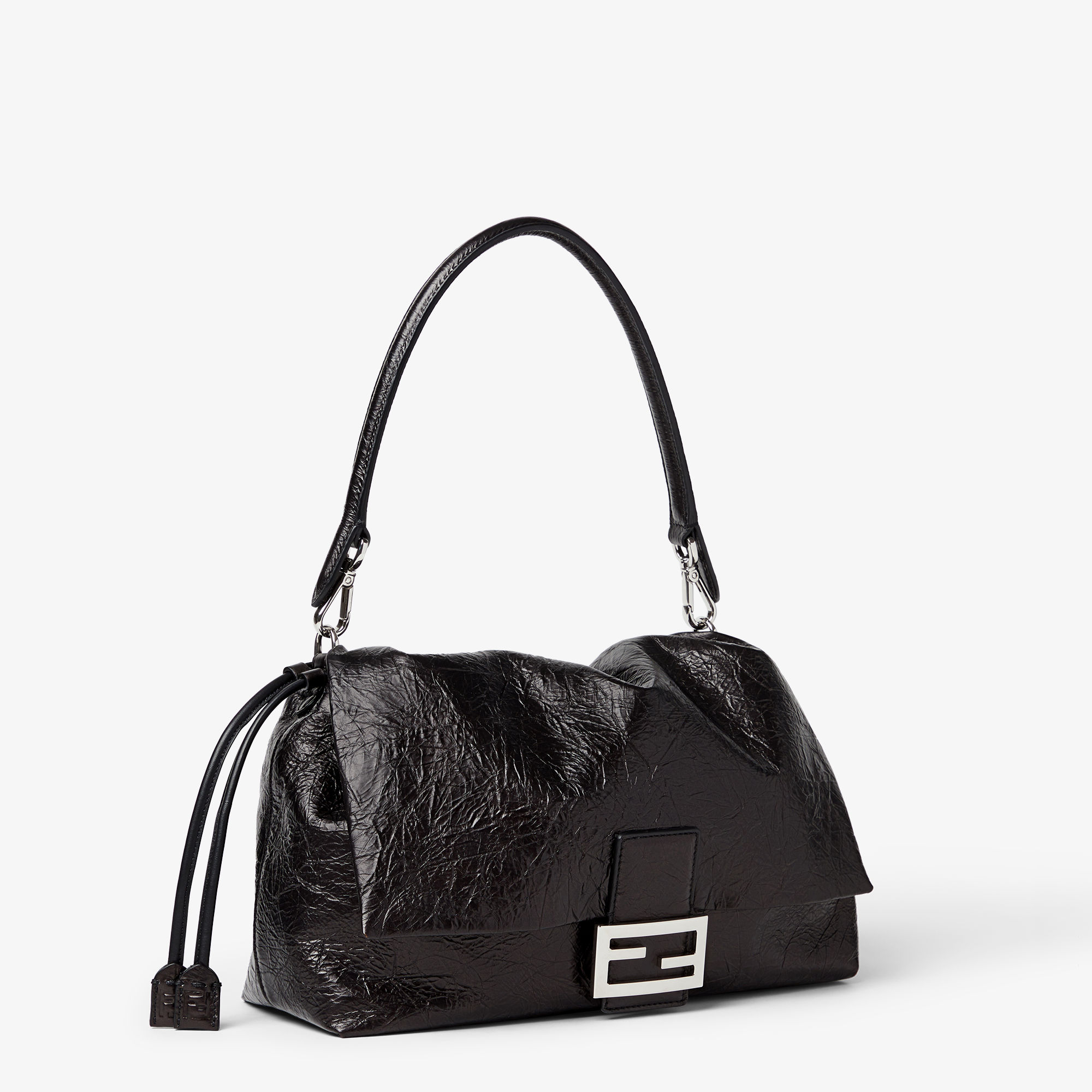 FENDI バゲット レザー 黒 バゲット® ソフト ラージ レザー ブラック | Fendi
