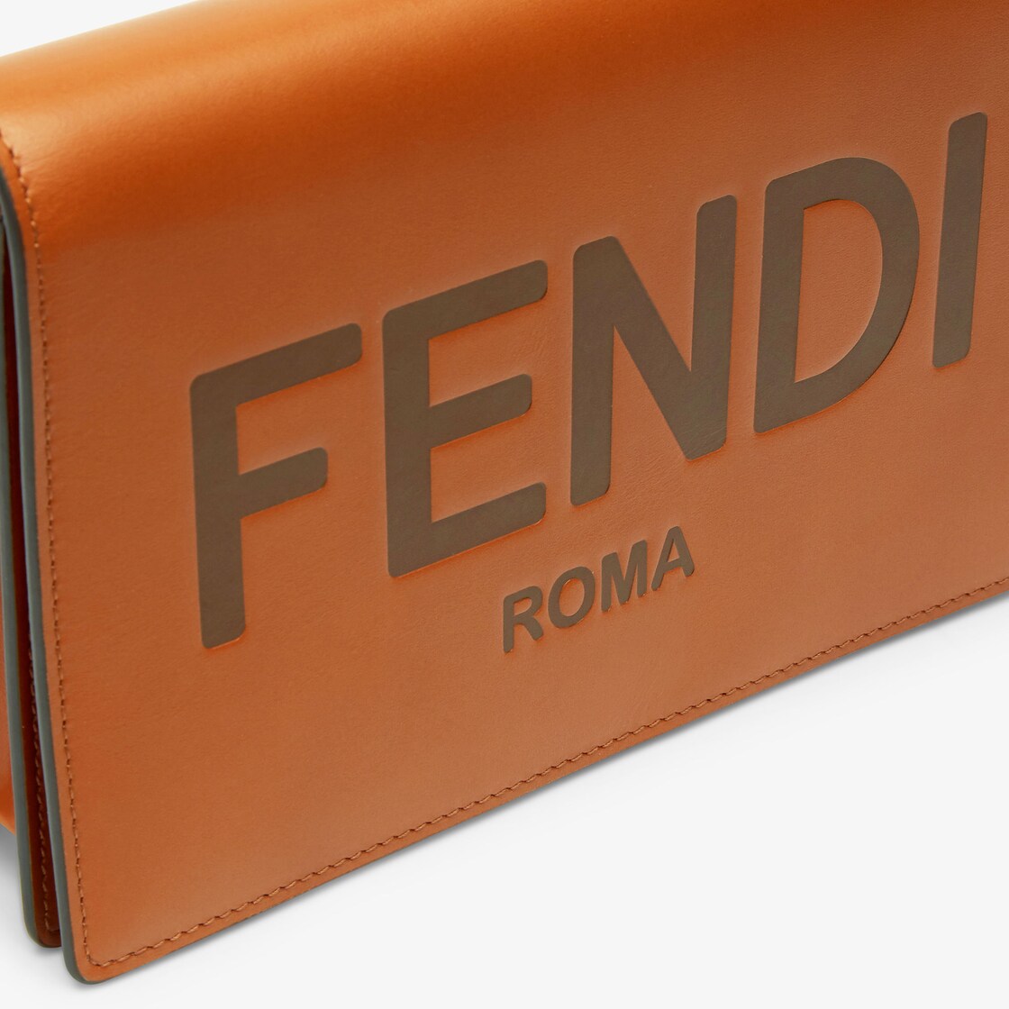 FENDI Wallet on Chain Black Leather Mini Bag