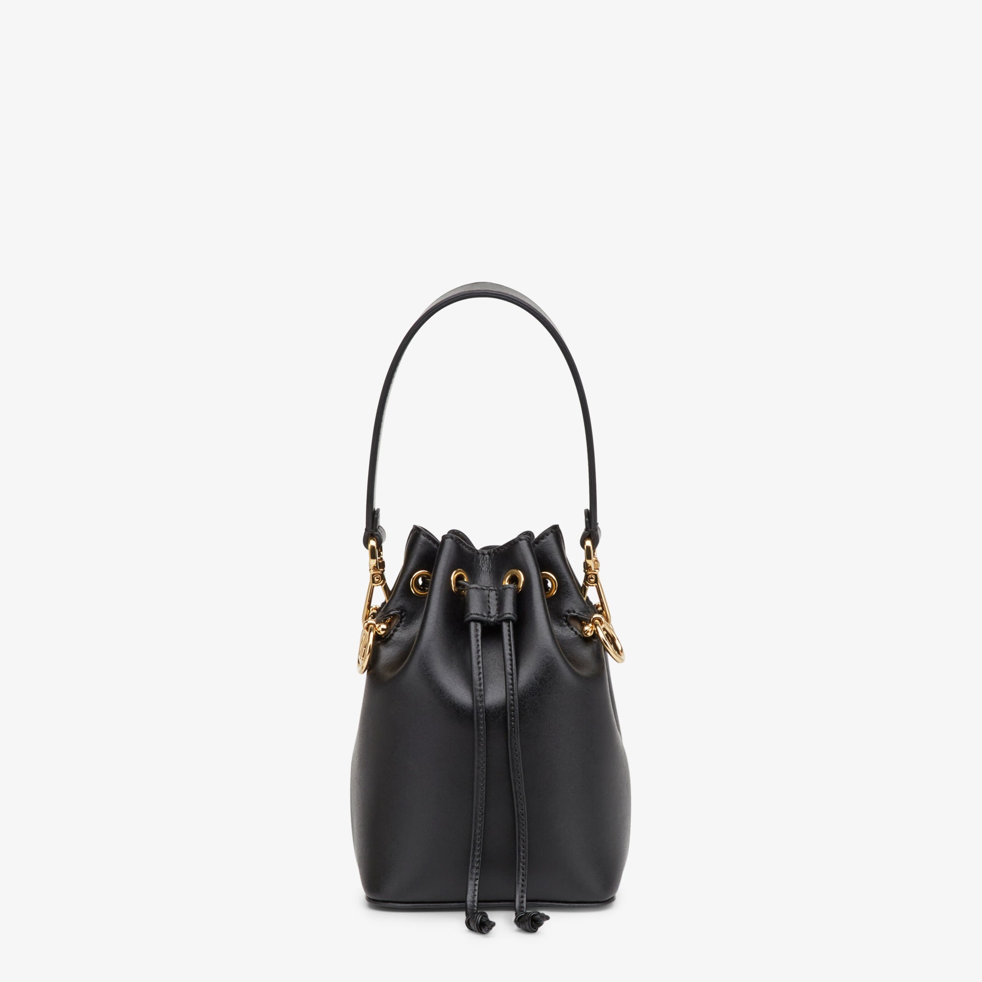 Mon Tresor Black leather mini bag Fendi