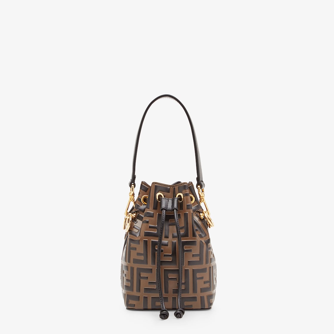 Mon Tresor Leather Brown Fendi