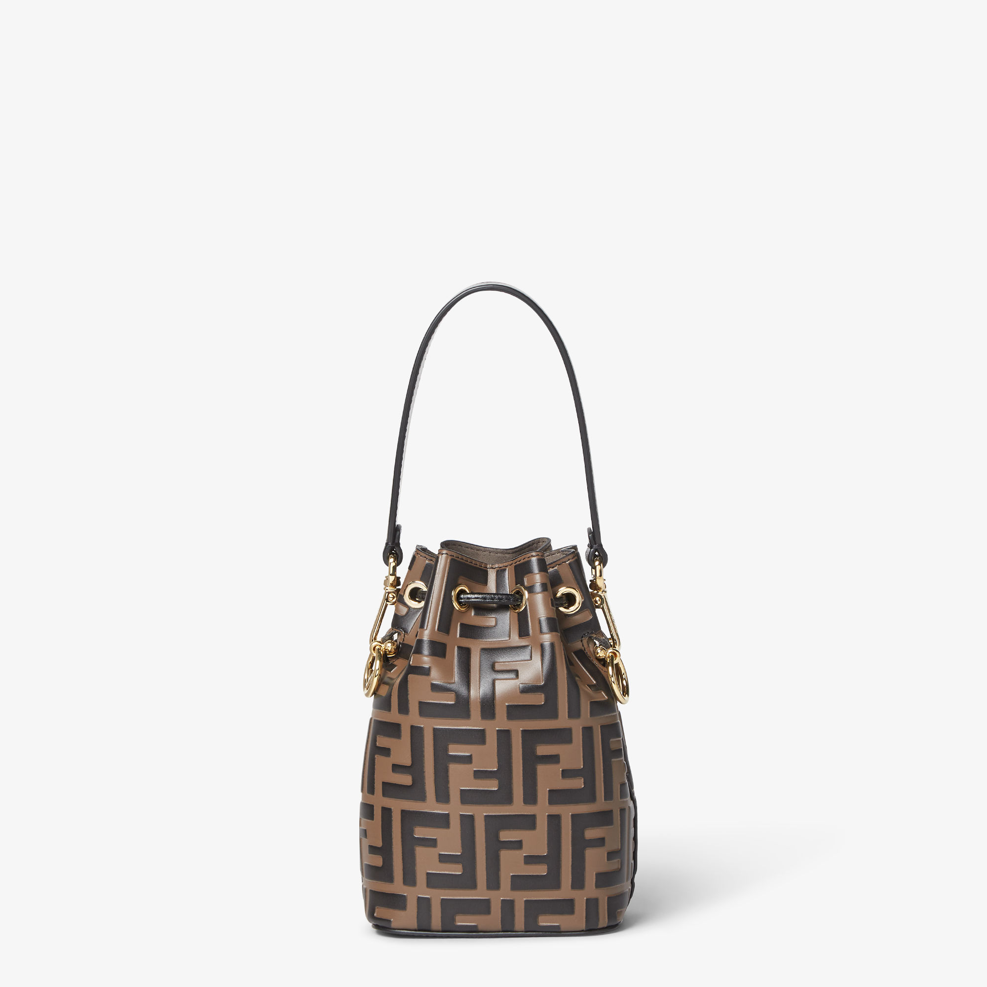 Mon Tresor Brown Leather Mini Bag Fendi