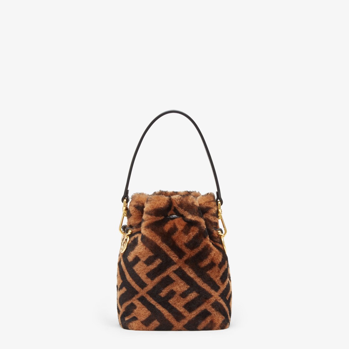 Fendi shearling hot sale bucket bag