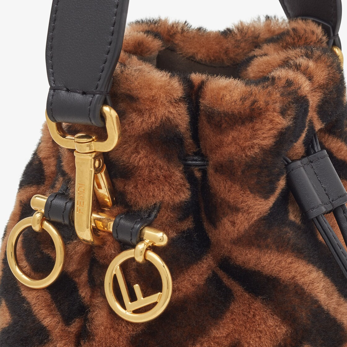 Fendi shearling cheap bucket bag