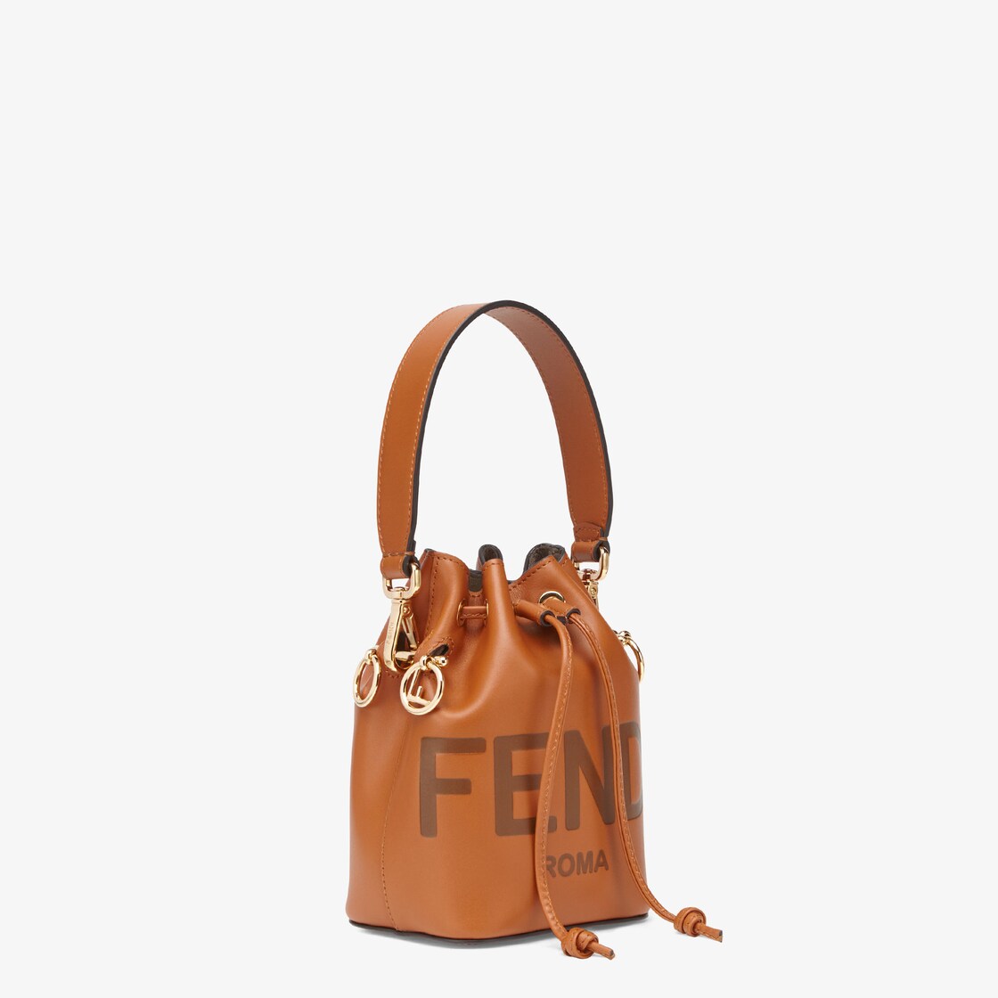 Mon trésor leather crossbody bag Fendi Brown in Leather - 35370364