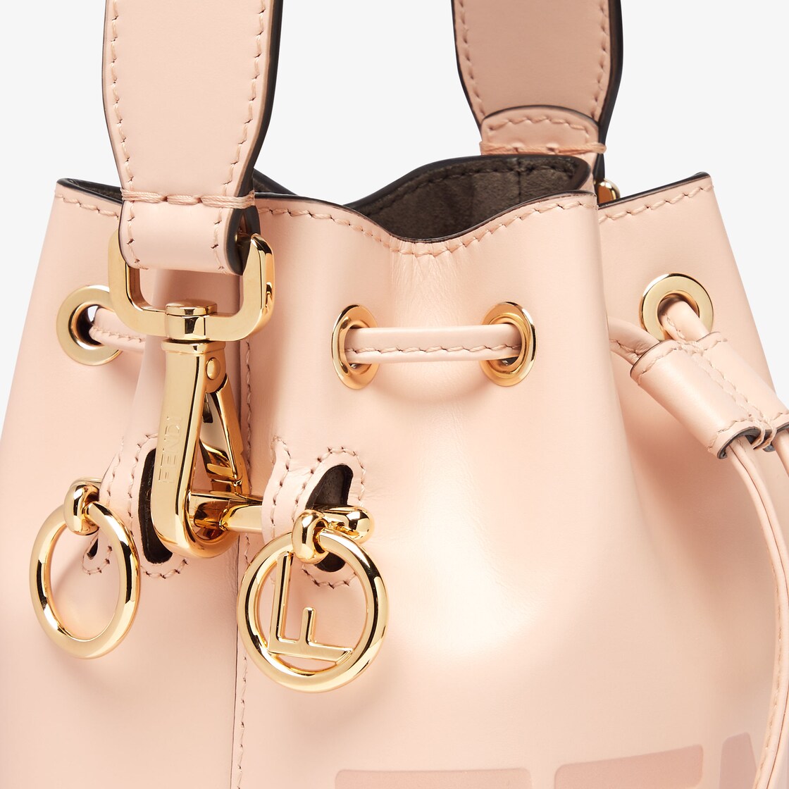 Mon Tresor - Pale pink leather mini bag