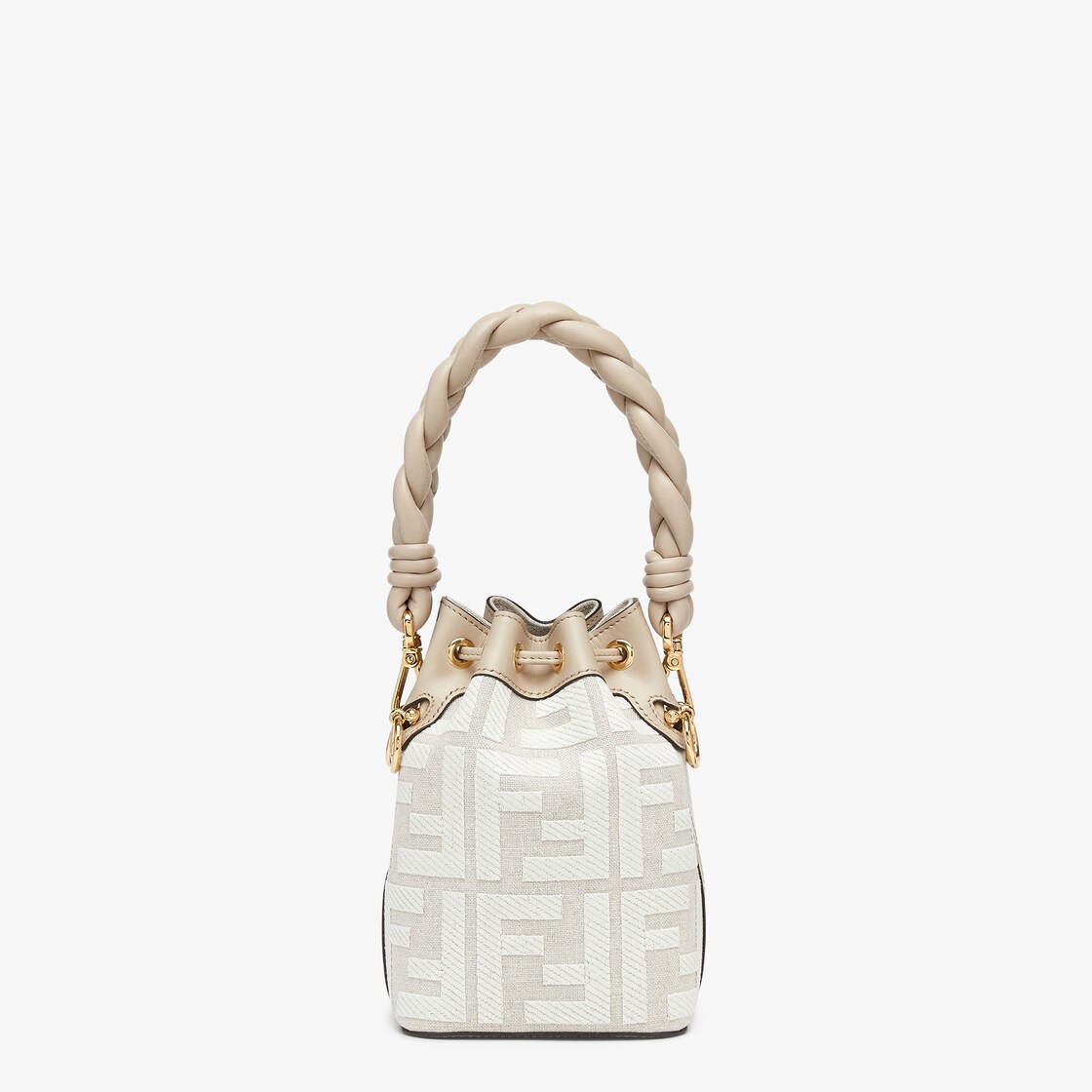 Fendi Mon Trésor Mini Canvas Bucket Bag