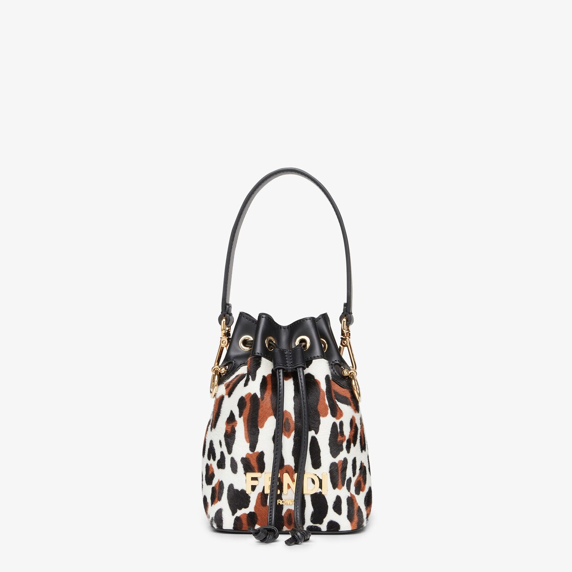 Zebra Print Mini Bucket Bag