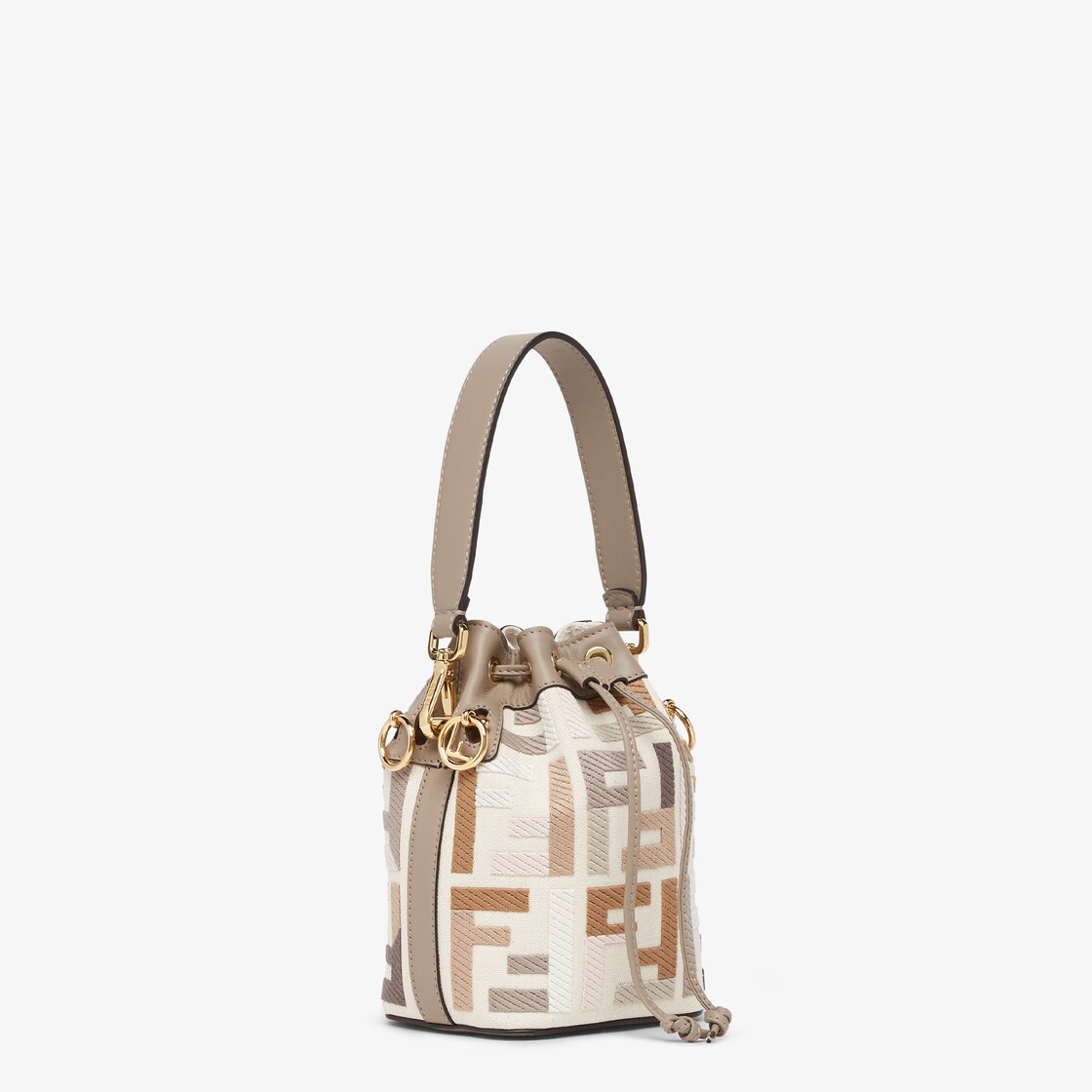 Fendi Mall mon Tresor Bucket Bag in Natural