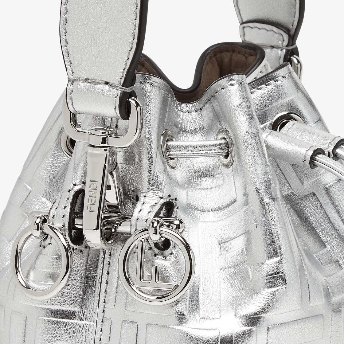 Fendi bucket outlet bag clear