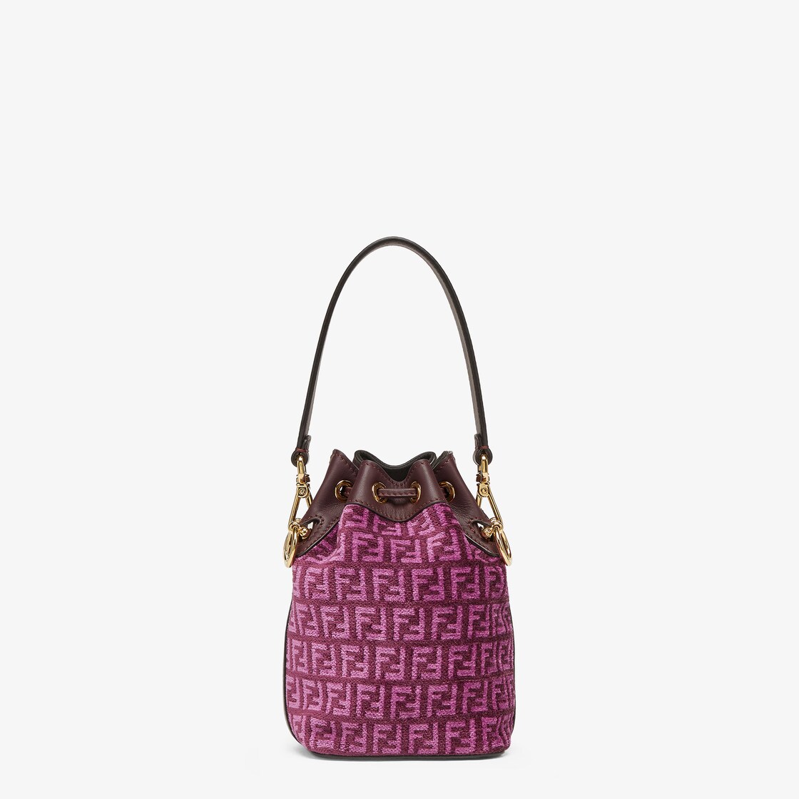 Fendi mon tresor outlet mini bucket bag brown