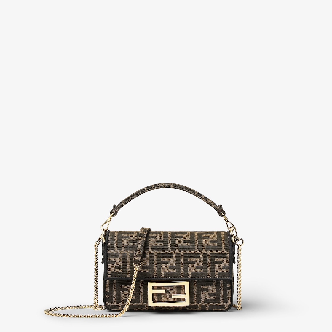 Baguette Mini - Jacquard FF fabric bag | Fendi