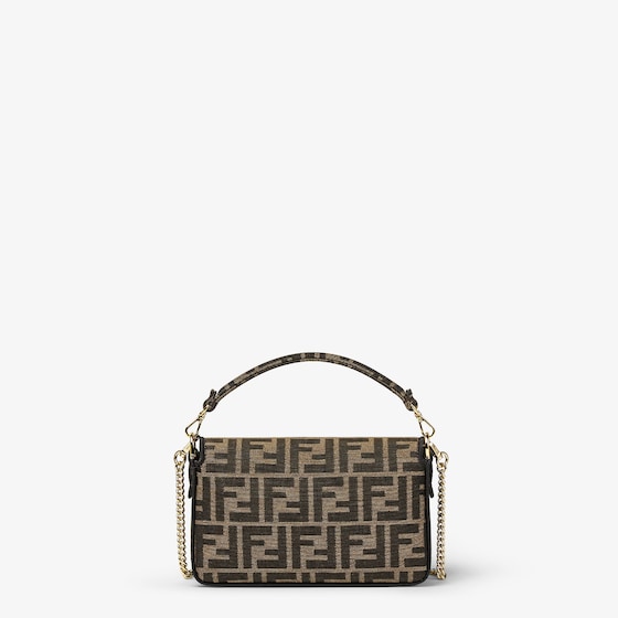 Fendi Iconic small Baguette® bag made of jacquard fabric with | Thumbnail 5