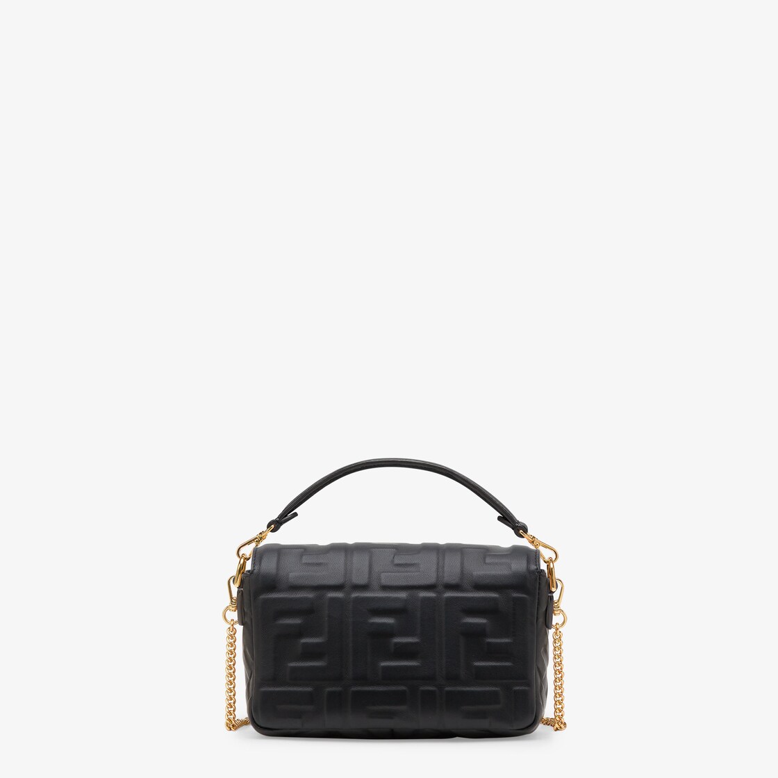 Fendi baguette store black leather