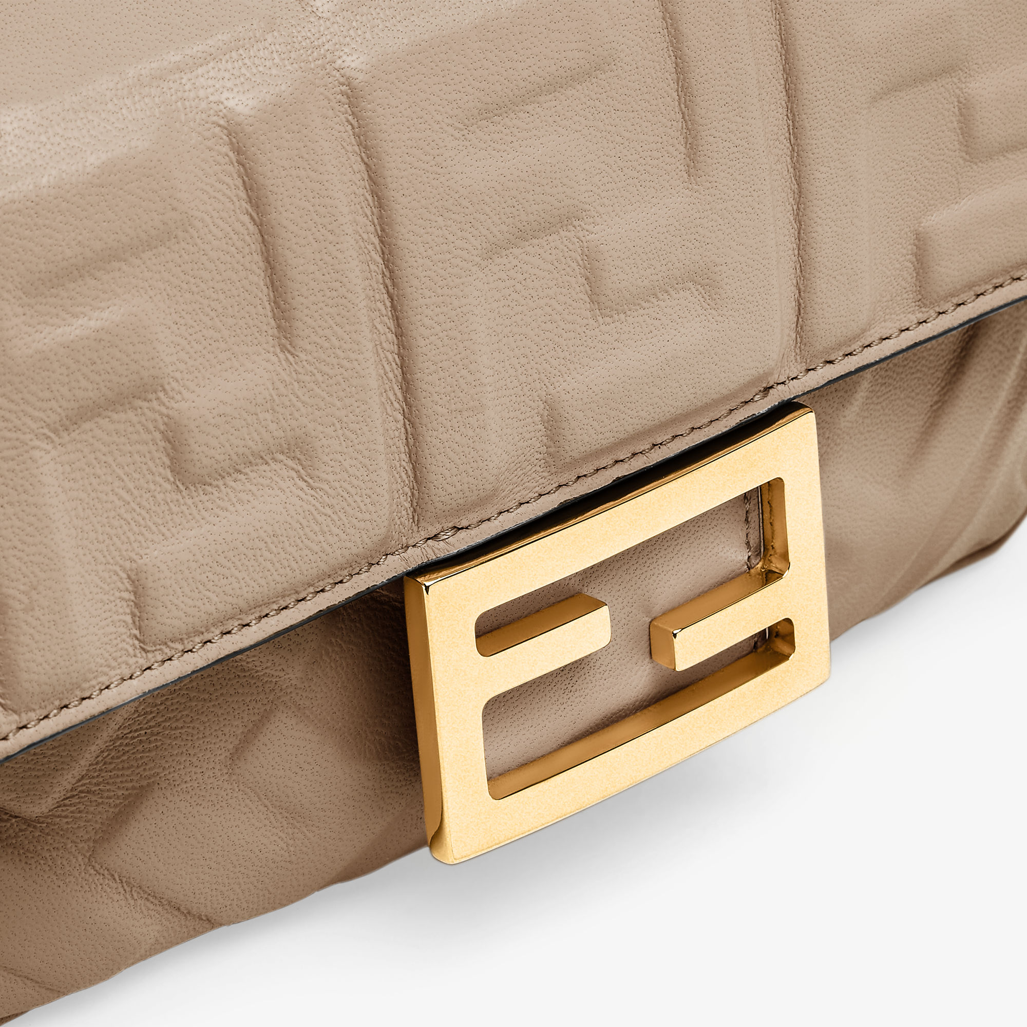 Baguette Mini Leather Gray | Fendi