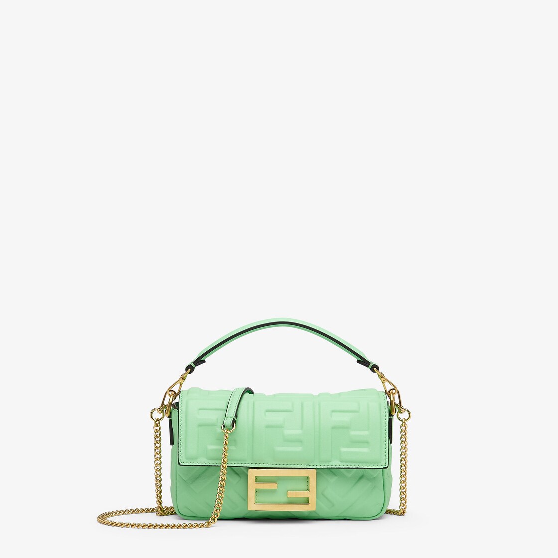 Baguette Mini Leather Green