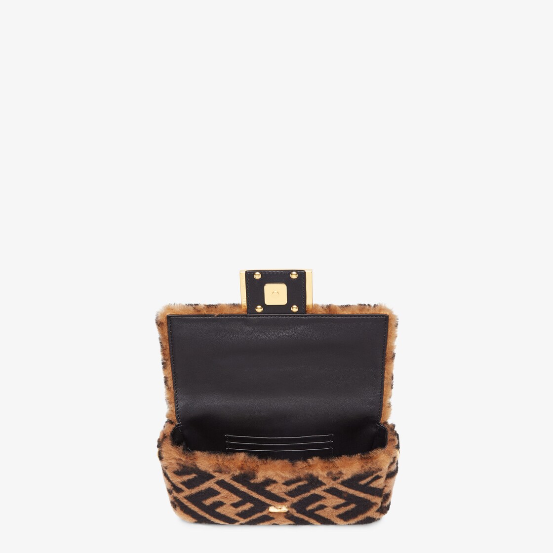 Fendi shearling baguette discount bag