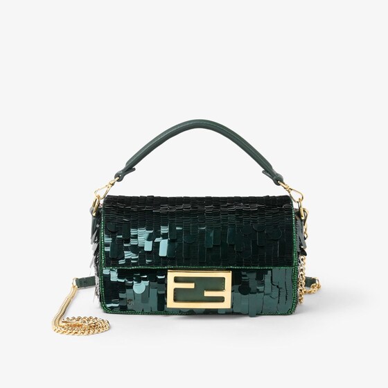 Fendi Baguette Mini In Green