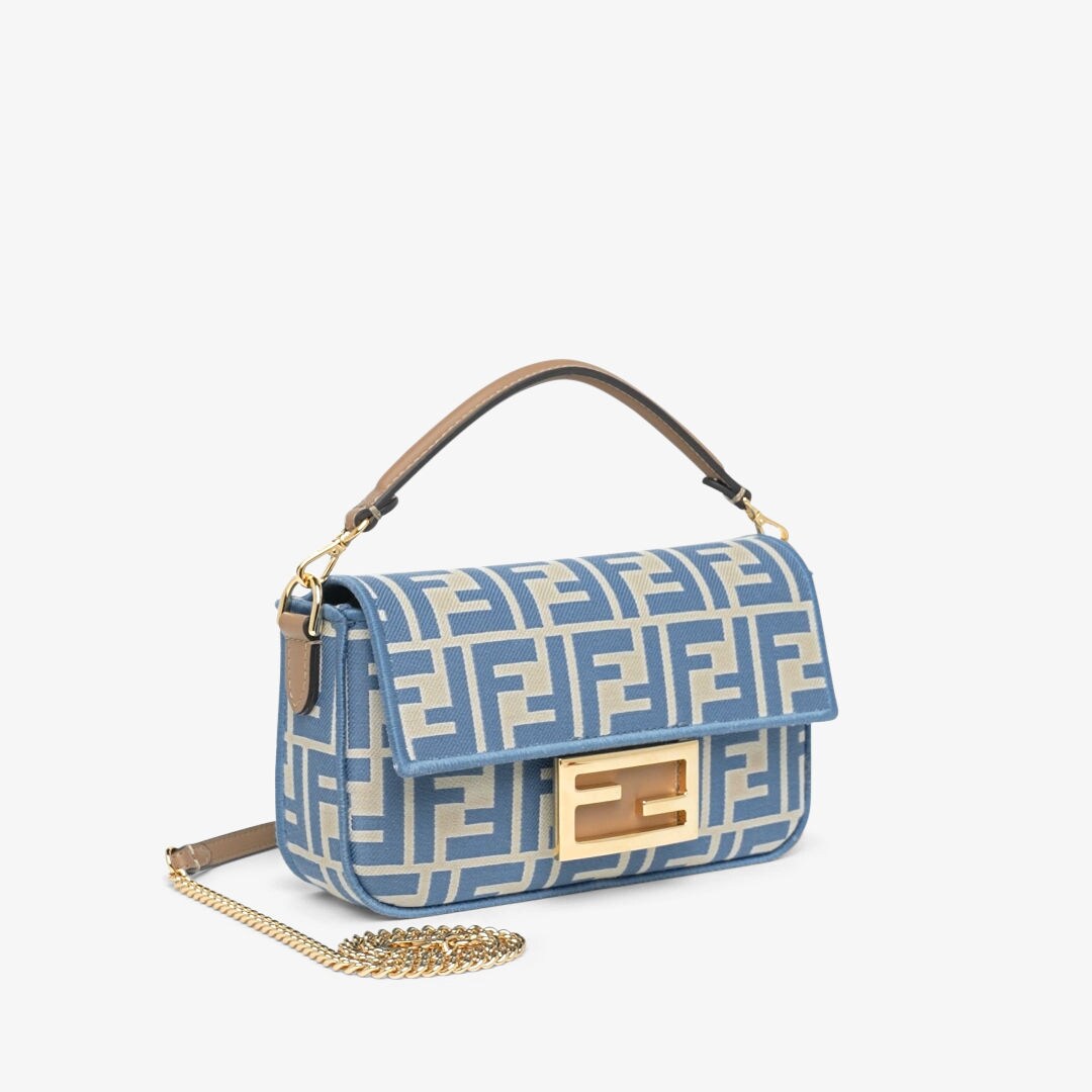 Baguette Mini Fabric Light blue | Fendi