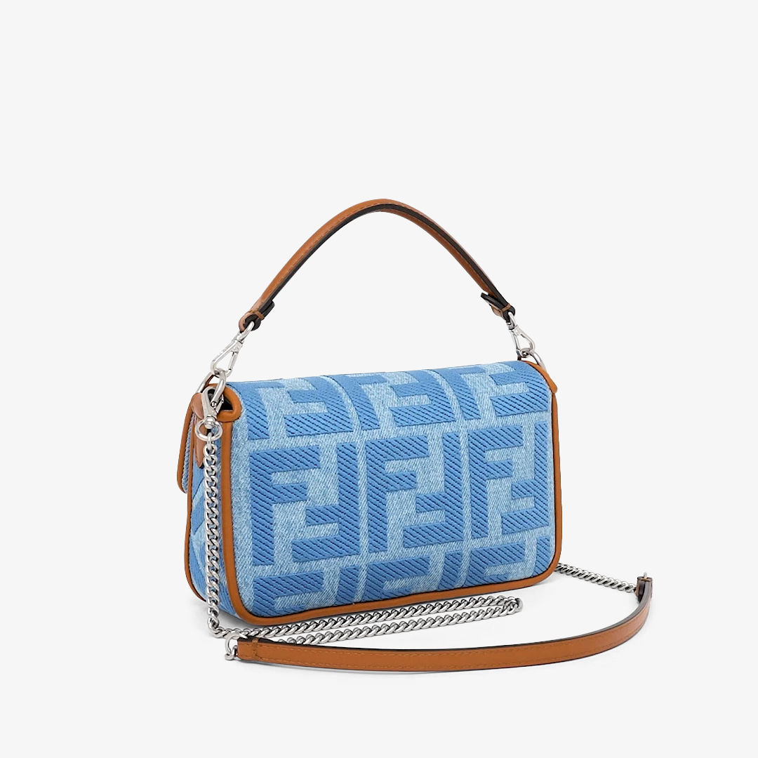 バゲット ミニ デニム ライトブルー | Fendi バゲット ミニ デニム ライトブルー | Fendi