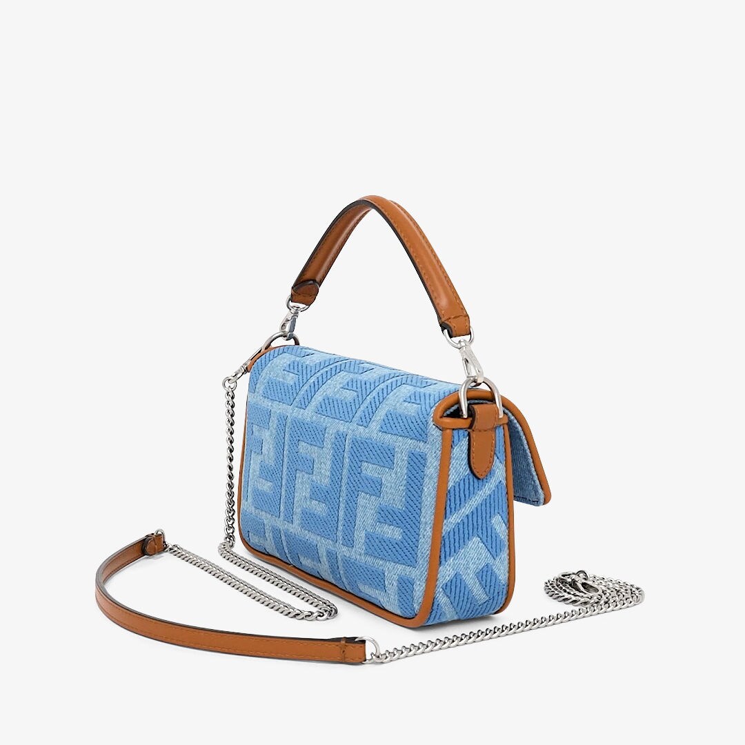 FENDI フェンディ バケット mini デニム 刺繍 FENDI】フェンディ『ビーズ刺繍 デニム マンマバケット』2368